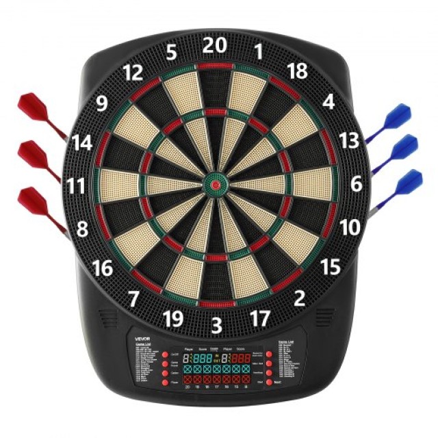 VEVOR Ηλεκτρονικός Στόχος Darts  336mm με 43 Παιχνίδια και 200+ Συν... VEVOR Ηλεκτρονικός Στόχος Darts  336mm με 43 Παιχνίδια και 200+ Συν...
