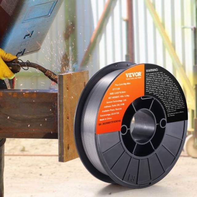 VEVOR Σύρμα Συγκόλλησης Χωρίς Αέριο 0.035, 10LBS για Εξωτερική Χρήσ...