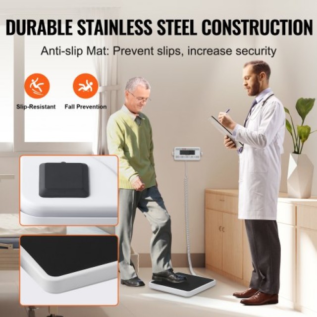 Φορητή Ιατρική Ζυγαριά VEVOR 400LBS Αντιολισθητική Ψηφιακή Ζυγαριά ...