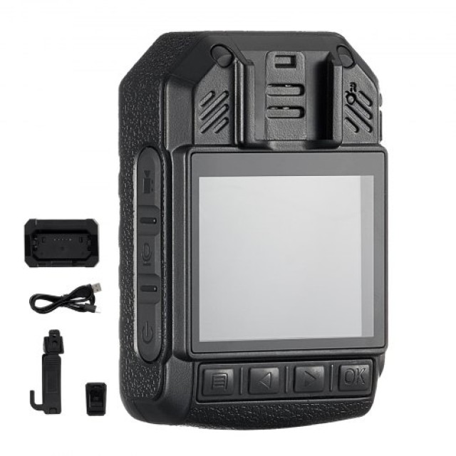 VEVOR Αστυνομική Κάμερα Σώματος 1440P 64G με GPS και Νυχτερινή Όραση  JYZFJLY1440PSQW5VV2