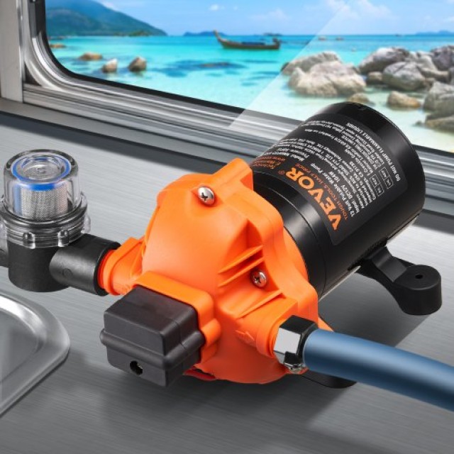 VEVOR  Αντλία Διαφράγματος 12V 3.5GPM 13.25L/min με Διακόπτη Πίεσης 3-Θαλάμων 12VYYSB3Q35G3N0DNV9