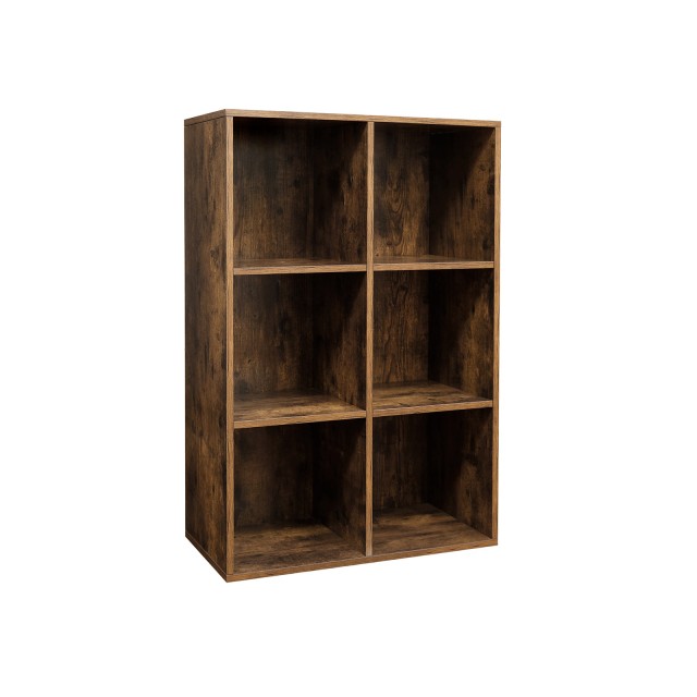 VASAGLE Ρουστίκ Καφέ Βιβλιοθήκη 65.5 x 30 x 97.5 cm LBC203BX 