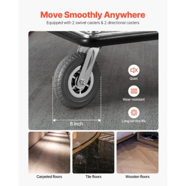 VEVOR Καρότσι Αποσκευών Ξενοδοχείου 1200 LBS Ανοξείδωτο Ατσάλινο Φι... VEVOR Καρότσι Αποσκευών Ξενοδοχείου 1200 LBS Ανοξείδωτο Ατσάλινο Φι...