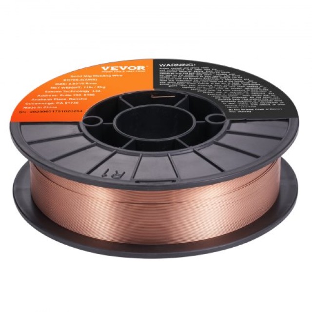 VEVOR Συρματόσχοινο MIG Συγκόλλησης ER70S-6 0.030 11LBS με Χαμηλή Εκτόξευση και Υψηλά Αποξειδωτικά για Όλες τις Θέσεις Αερίου Συγκόλλησης  SXHSJMIGER70SL7MJV0