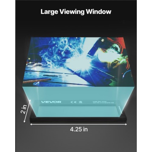 VEVOR Αυτόματη Σκούρυνση Φακού Συγκόλλησης 108 x 51 mm, Απόχρωση 10... VEVOR Αυτόματη Σκούρυνση Φακού Συγκόλλησης 108 x 51 mm, Απόχρωση 10...