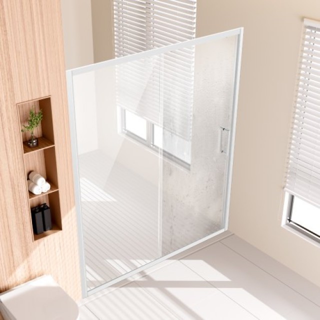 VEVOR  Ημι-πλαισιωτή Πόρτα Ντουζ 57.7-59x70 Σκληρυμένο Γυαλί 1/4 Χρώμιο  DBKSYMTLYSM6LNGAYV0