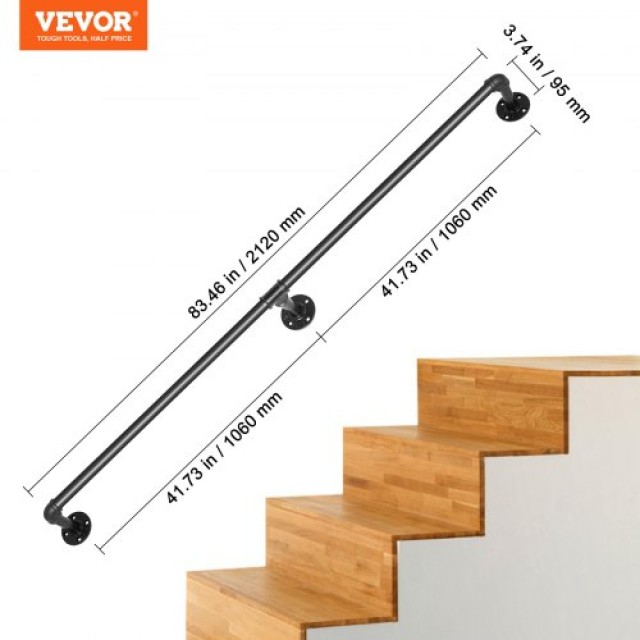 Βιομηχανικό Κουπαστό Σκάλας VEVOR 7FT, 440LBS, Ανθρακοχάλυβας  TZBGSLTFSGYG77HXIV0