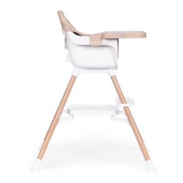 ECOTOYS Παιδικό καθισματάκι φαγητού 2 σε 1, μπεζ HC508-Beige