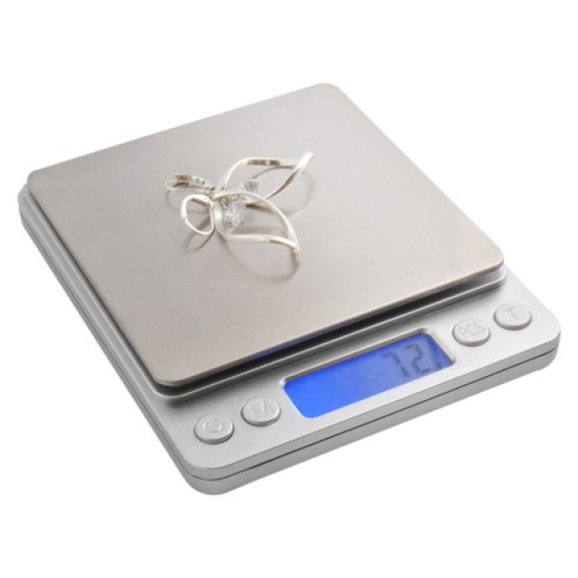 Ψηφιακή Ζυγαριά Κουζίνας Ruhhy 2kg με Ακρίβεια 0,1g, LCD Οθόνη και 2 Αποσπώμενα Μπολ 24210 Ruhhy