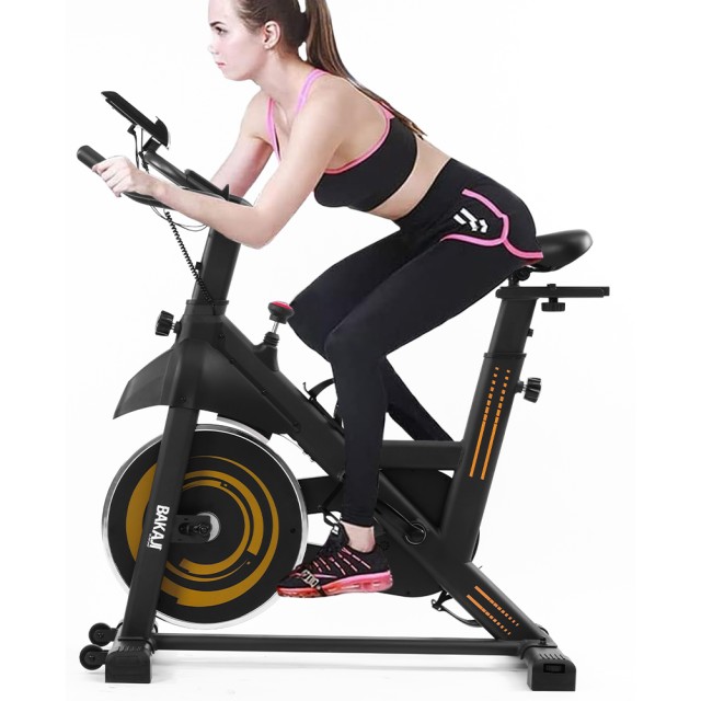 BAKAJI  Στατικό Ποδήλατο Spinning Ποδήλατο Προπόνησης Γυμναστικής Κ...