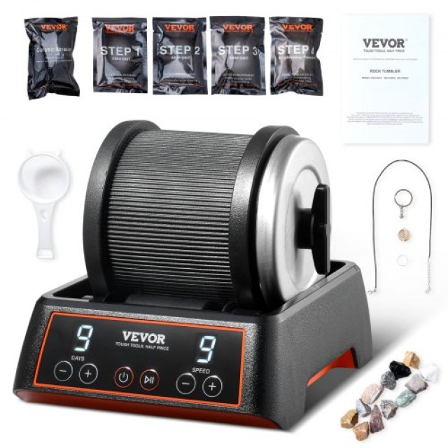 VEVOR  Κιτ Λείανσης Βράχων 2.5 lbs, 9 Ταχύτητες, 9 Ημέρες, με Λειαν...