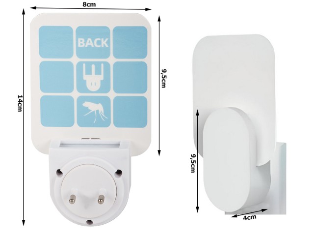 Απωθητικό Κουνουπιών με Ανταλλακτικά Αυτοκόλλητα & UV Φως 590745136...