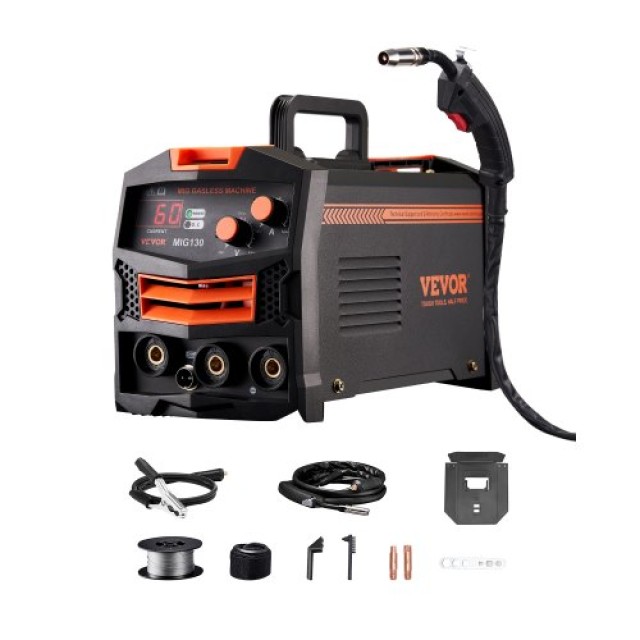 VEVOR Συγκολλητής MIG 130Amp Χωρίς Αέριο με IGBT Inverter MIGYXHJ1H...