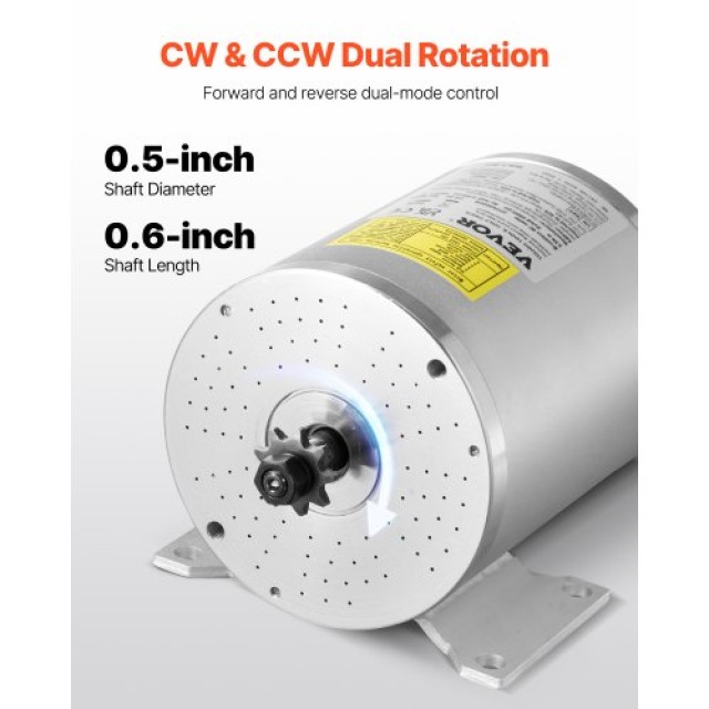 VEVOR Σετ Ηλεκτρικού Κινητήρα 3000W Brushless DC 72V 4900rpm με Ρυθ...