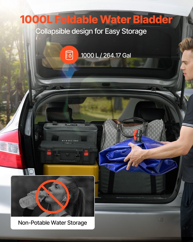VEVOR Δοχείο Νερού 1000L PVC, Πτυσσόμενη Τσάντα Μεγάλων Διαστάσεων ... VEVOR Δοχείο Νερού 1000L PVC, Πτυσσόμενη Τσάντα Μεγάλων Διαστάσεων ...