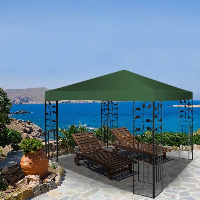 Costway  Ανθεκτική Τέντα Σκίασης 300 cm x 300 cm για Κιόσκια - Διαθέσιμη σε Τρία Χρώματα NP10527DGN