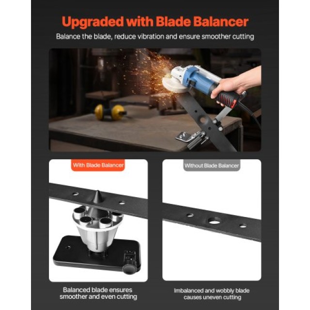 VEVOR Ρυθμιζόμενος Ακονιστής και Ισορροπιστής Λεπίδων Χλοοκοπτικού ...