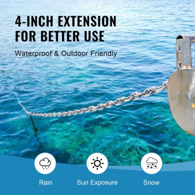 Αλυσίδα Άγκυρας Βάρκας Ανοξείδωτη 1/4 x 4 με Δύο Σακίδια - VEVOR  C...