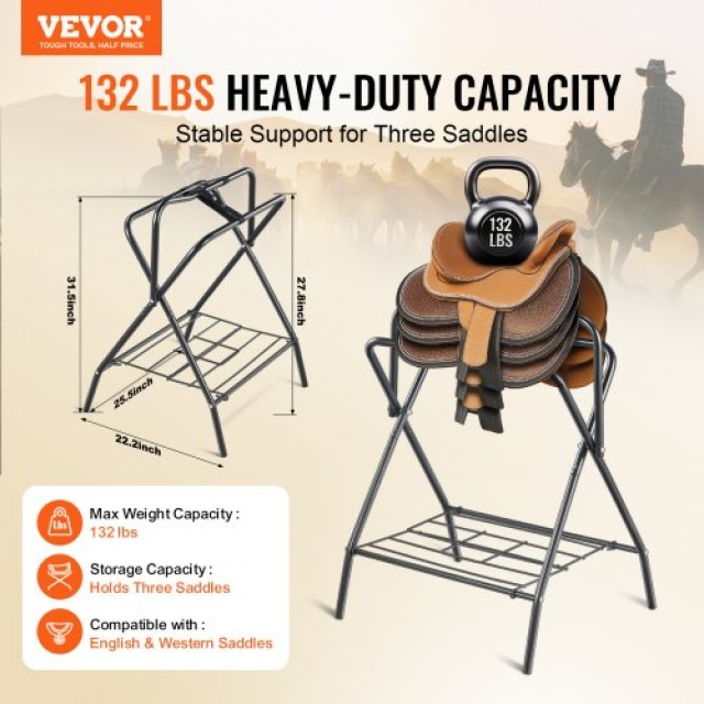 VEVOR  Φορητή Βάση Σέλας 60kg  MAJXXZDK2819D0WM3V0