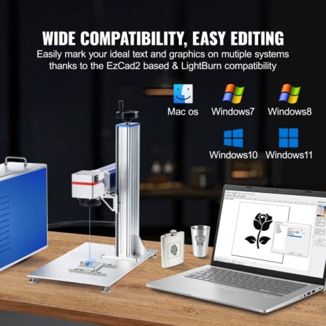 VEVOR  30W Fiber Laser Σημάνσεως Συμβατό με LightBurn GXJGDBJGXFTSO... VEVOR  30W Fiber Laser Σημάνσεως Συμβατό με LightBurn GXJGDBJGXFTSO...