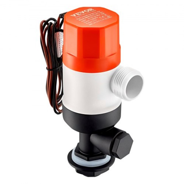 VEVOR Αντλία Ζωντανού Δολώματος Σκάφους 12V 1100GPH με 2 Εισόδους CYHSB1100GPHWGS9YV9
