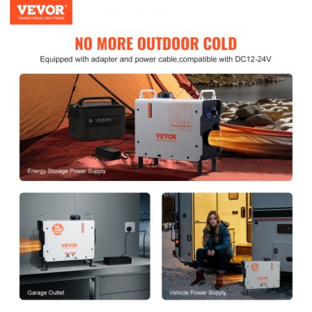 VEVOR  Θερμαντήρας Αέρα Diesel 12V/24V 2KW με Bluetooth APP για Εξω...