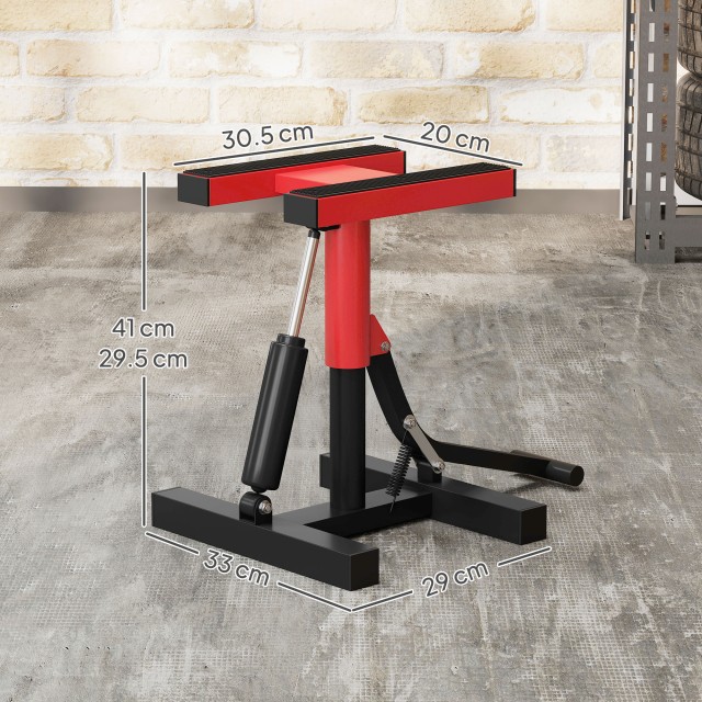 HOMCOM Ανυψωτικό Σταντ Ατσάλινο 150kg, Ρυθμιζόμενο Ύψος, Αντιολισθη...