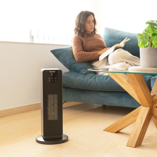 CECOTEC  Κεραμικό Θερμαντικό ReadyWarm 2000 Max Ceramic Rotate Smart με 2000 W, Ψηφιακή Οθόνη, Αφής & Τηλεχειριστήριο, Περιστροφή, 3 Λειτουργίες & Ρυθμιζόμενο Θερμοστάτη  CEC-08276