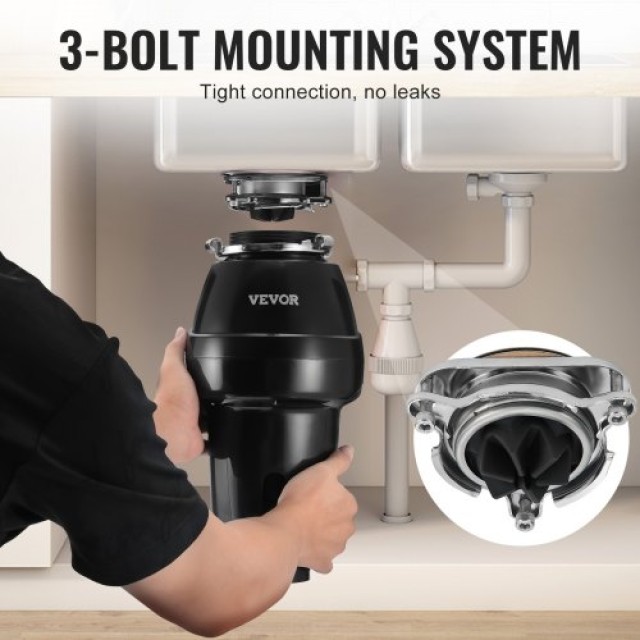 VEVOR  Απορριμματοφάγος 3/4 HP 3600 RPM 3-Βolt  GDLJCLQ34HPZKBEE1V2