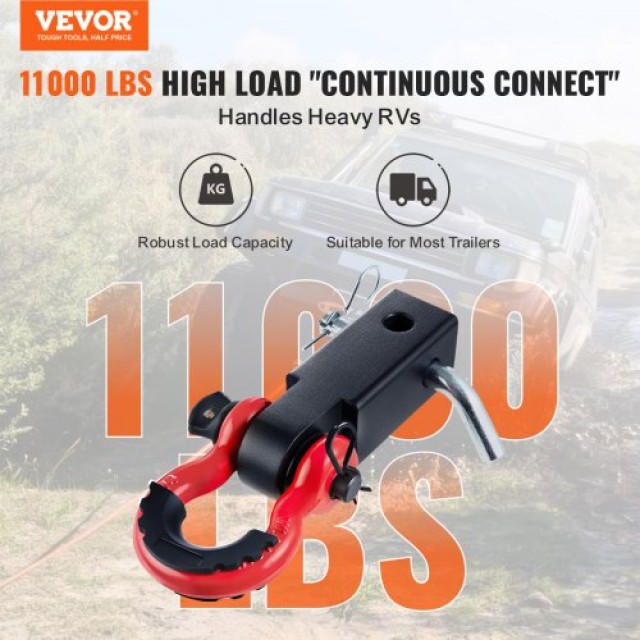 VEVOR 2 Υποδοχή Ρυμούλκησης D-Ring για Φορτηγό Jeep 20 τόνων  ZJHJG2IN35005KAPBV0