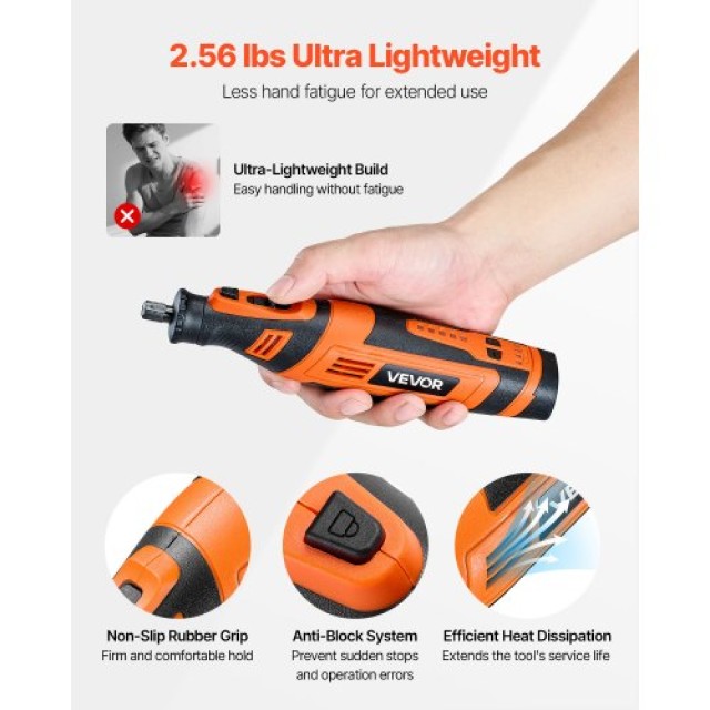 VEVOR Σετ Ασύρματου Περιστροφικού Εργαλείου 136 Τεμαχίων, DC8V Φορη... VEVOR Σετ Ασύρματου Περιστροφικού Εργαλείου 136 Τεμαχίων, DC8V Φορη...