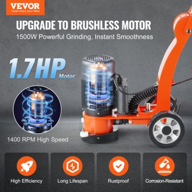 VEVOR Τρίφτης Δαπέδου 7 2.0HP Ρυθμιζόμενος  HNTSGJJS13002S4ZDV2