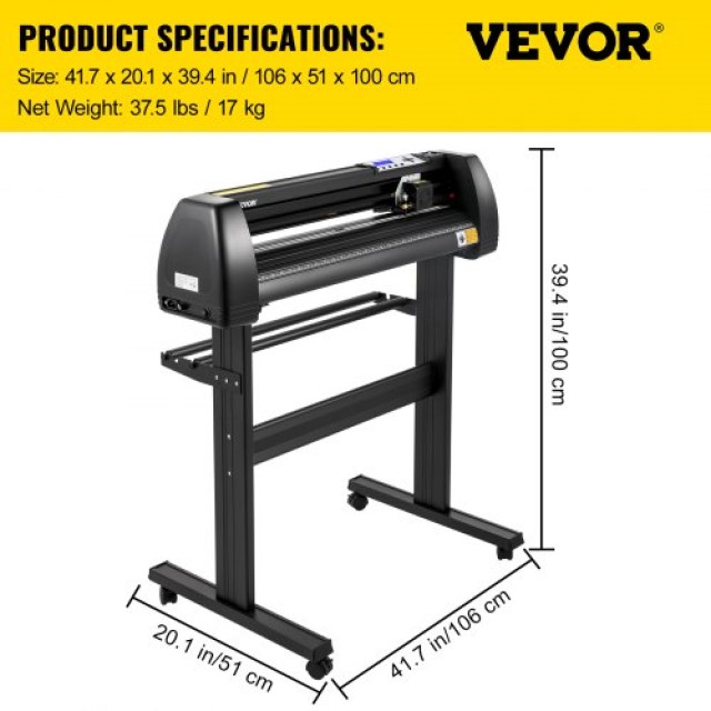 VEVOR Κοπτικό Βινυλίου 34 με Λογισμικό SignCut για Windows/MAC  KZJFLEXI870MMF0WYV2
