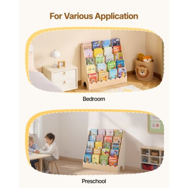 VEVOR Βιβλιοθήκη Montessori 5 Επιπέδων με Κρεμάστρες ETCWJJZMZ3146E...