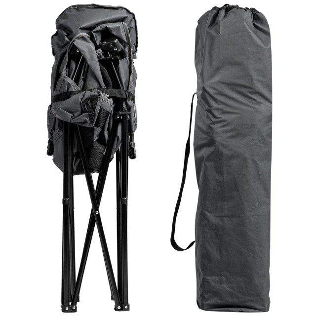 Costway Υπερμεγέθης Αναδιπλούμενη Καρέκλα Camping με Μαξιλάρι και Θ... Costway Υπερμεγέθης Αναδιπλούμενη Καρέκλα Camping με Μαξιλάρι και Θ...