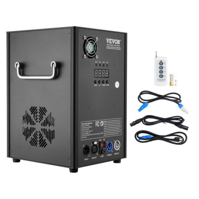 VEVOR Μηχανή Ψυχρών Σπινθήρων 700W 2-5M Σκηνή DJ Γάμου Εκδήλωσης Πάρτι  YHKZQ700W1GW5YO8OV2