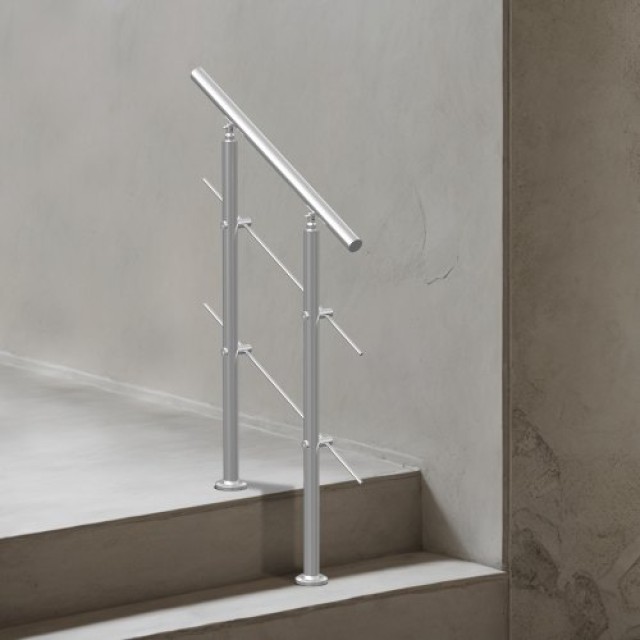 VEVOR  Κουπαστές 80cm για Εξωτερικά Σκαλοπάτια με 2 Σταυρούς για Βεράντα/Κατάστρωμα BXGSLZFS80CMSOHDTV0