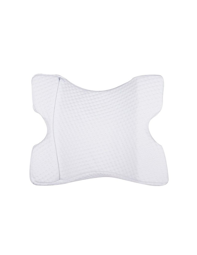 Ορθοπεδικό Καμπυλωτό Μαξιλάρι Αυχένα από Memory Foam 30 x 35 x 13cm Λευκό MWS16591
