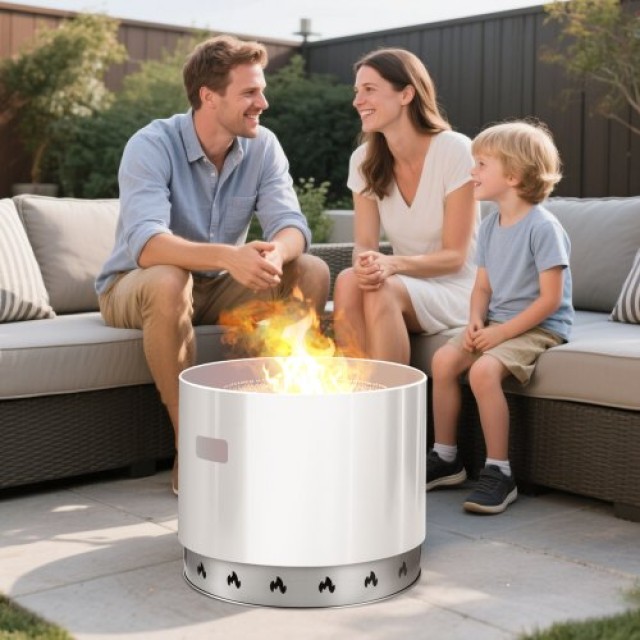 VEVOR Βάση για Σόλο Σόμπα Bonfire 68.6 cm Αντικαπνιστικό Τζάκι HKZJ...