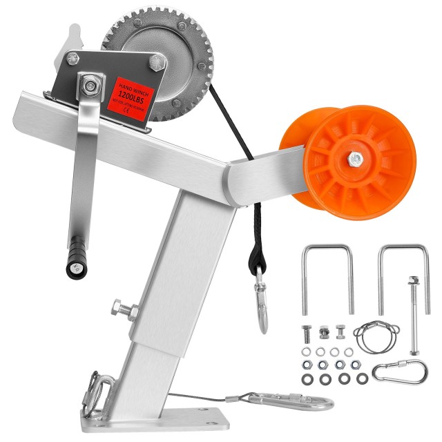 VEVOR Βάση Βίντσι Τρέιλερ Σκάφους με Κύλινδρο 544 kg CYJPZJZZJDJPQJ...