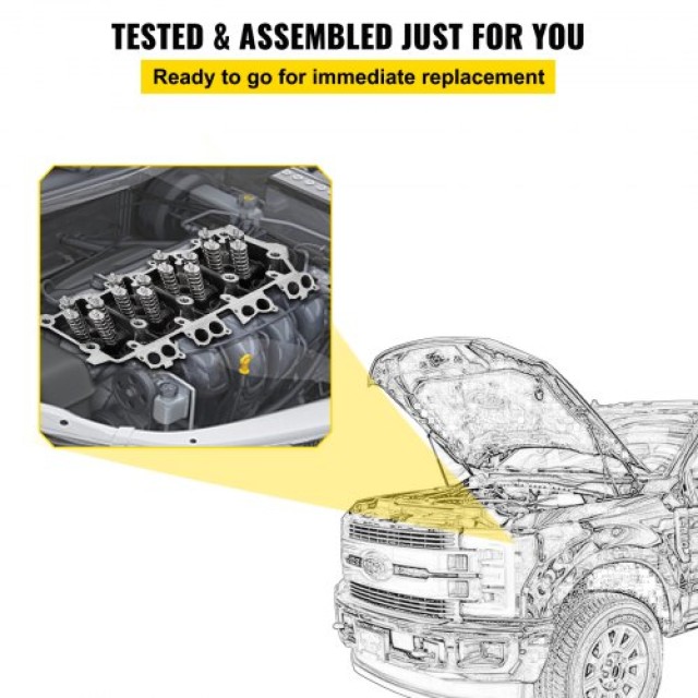 Συναρμολογημένη Κυλινδροκεφαλή VEVOR 6.4L για Ford F250-F550 08-10  QMSGZC08-10FT6.4LV0