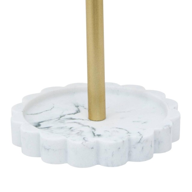 5FIVE Simply smart Επιτραπέζιος Καθρέφτης με Εφέ Μαρμάρου και Χρυσή...