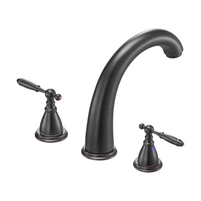 VEVOR Ρωμαϊκή Βρύση Μπάνιου με Διπλές Λαβές σε Μπρονζέ Χρώμα BDFDPK...