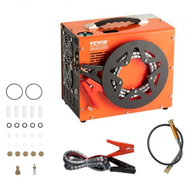 VEVOR Φορητός Συμπιεστής Αέρα PCP, 4500PSI/30Mpa με Ενσωματωμένο Με...