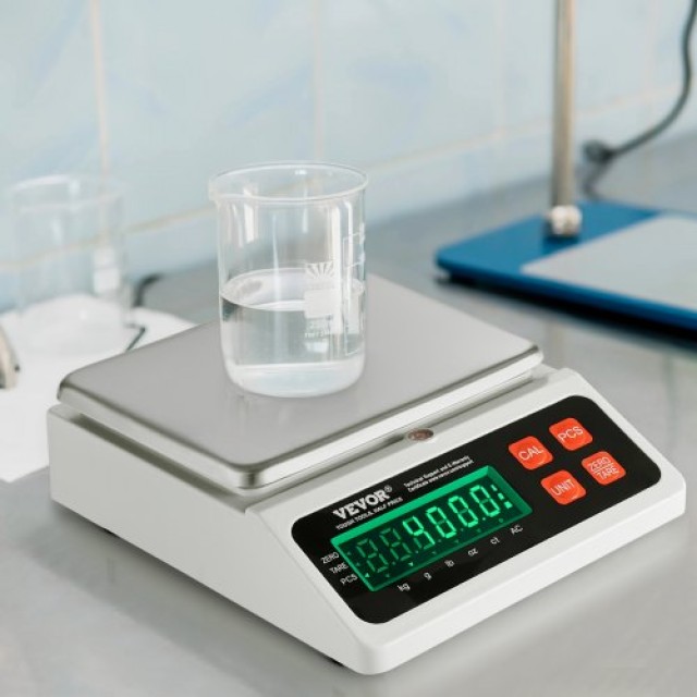 Βιομηχανική Ζυγαριά Αρίθμησης VEVOR, 10 kg x 0.1 g, Ψηφιακή Ζυγαριά...