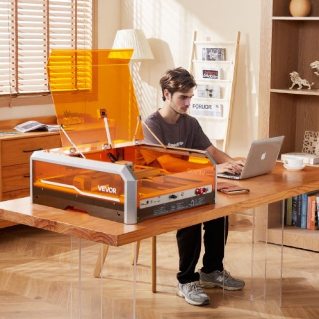 VEVOR Μηχάνημα Λέιζερ Χαρακτικής και Κοπής, 20W, με Κάμερα και Κάλυ...