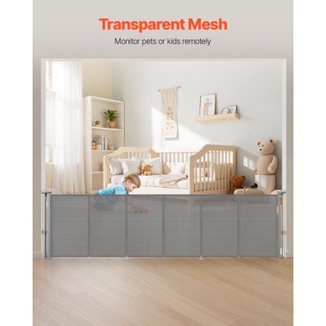 VEVOR Επεκτάσιμη Παιδική Πύλη 87 εκ., Έως 280 εκ., Γκρι Μεταξένιο Υ... VEVOR Επεκτάσιμη Παιδική Πύλη 87 εκ., Έως 280 εκ., Γκρι Μεταξένιο Υ...