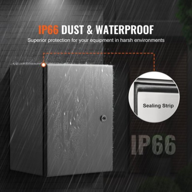 Κουτί Ηλεκτρικών VEVOR 16x12x6 Ανοξείδωτο IP66  BXGDQX16X12XVGLJZV0