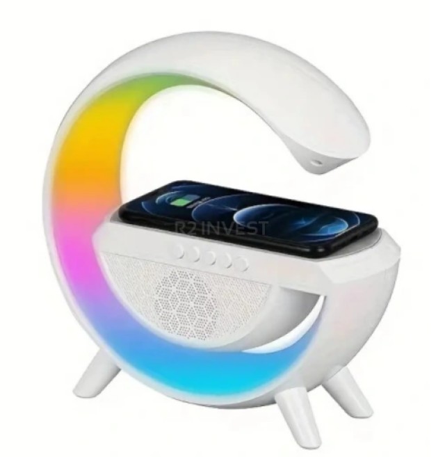 Πολυλειτουργικό Φωτιστικό LED με Bluetooth Ηχείο, RGB Φωτισμό & Ασύρματη Φόρτιση 5908222237639 SPM