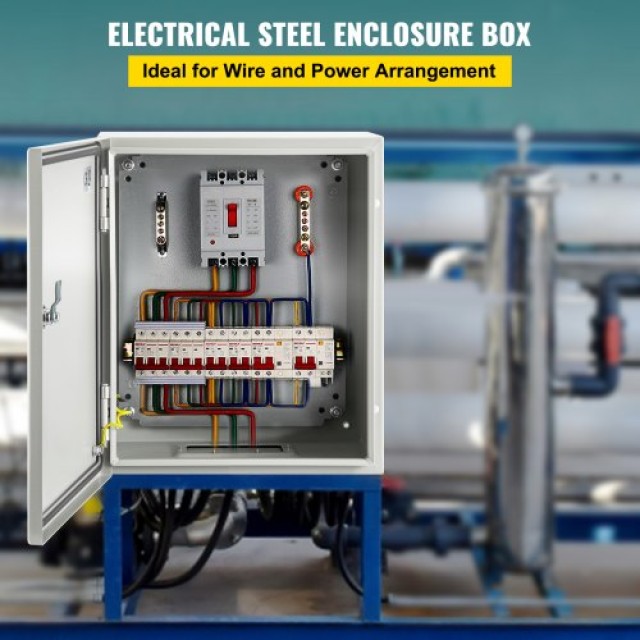 Κουτί Ηλεκτρικών Συνδέσεων VEVOR NEMA 4X 10x8x6 Ατσάλινο, IP66 Αδιά...